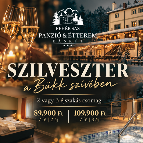 Szilveszter a Bükk szívében – Bánkúton! 🥂❄️ — Fehér Sas Panzió